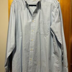 L.L. Bean Blue Casual Button Down Shirt